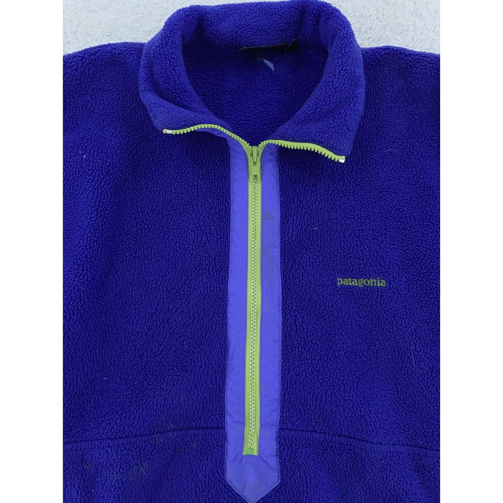 Vintage Patagonia Fleece Half Zip Pullover Sweater Mens Small Made USA 90s